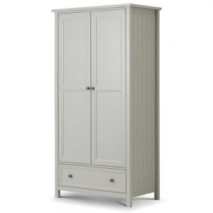 2 door combination dove grey wardrobe bedroom furniture shop home uk ireland ni bellfast