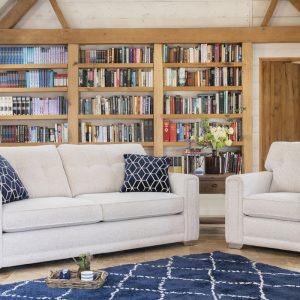 Ella 4 Seater cream fabric sofa armchair suite luxury sofas belfast
