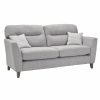 Clara 3 Seater Sofa Grey Fabric Comfortable Sofas Belfast