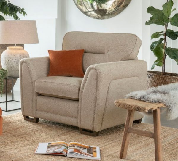 Alto armchair rust cream fabric comfortable luxury Rite Price Sofas Belfast
