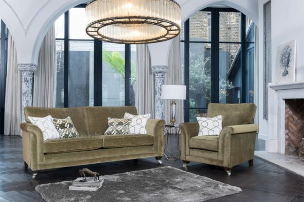 Green Velvet Sofa suite Luxury Comfort Sofas Belfast
