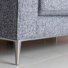 Geometric 3 seater Sofa Suite Grey Fabric Luxury Sofas Belfast Fairmont