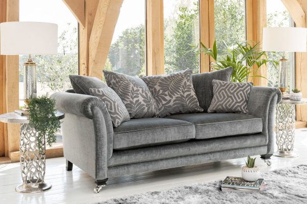 Lowry 3 seater fabric pillow back sofa Comfortable Luxury Sofas Belfast