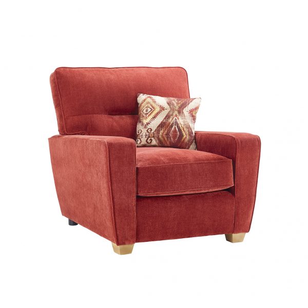 Clive Armchair Rust Orange chair fabric sofas belfast
