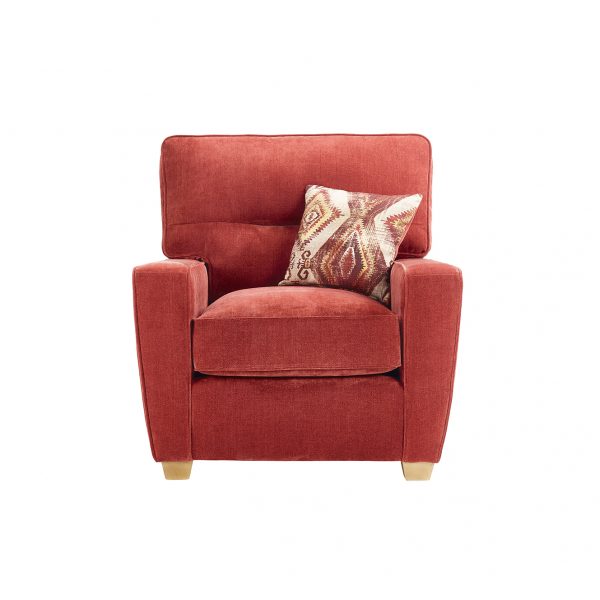 Lebus Clive Armchair Rust Orange chair fabric sofas belfast