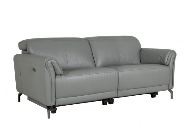 Naples Grey Leather 3 seater sofa Luxury sofas belfast