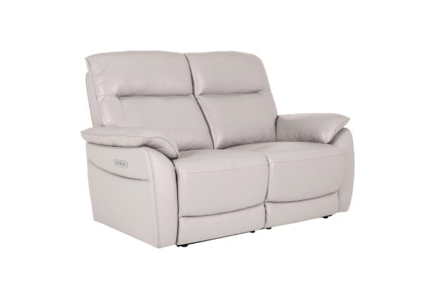 Nerano Cream leather recliner 2 seater sofa luxury sofas belfast vida living