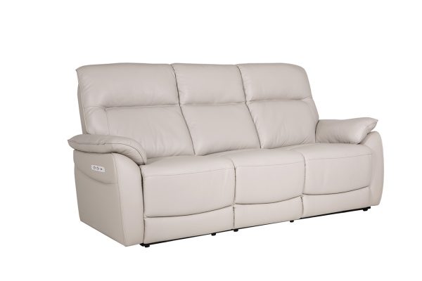 Nerano Cream leather recliner 3 seater sofa suite luxury sofas belfast vida living
