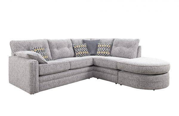 Neve Corner Chaise Sofa Suite Corner Group Grey Fabric Comfortable L shape sofa belfast