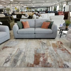 Spencer Grey Fabric Sofa Belfast