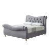 grey fabric bed bedstead belfast sale bedroom furniture uk ni ireland