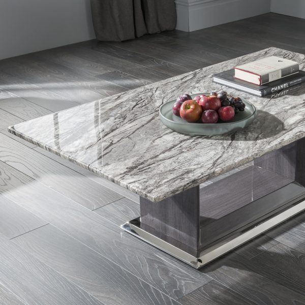 grey marble gloss coffee table