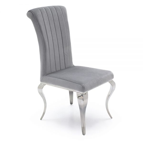 silver grey velvet chair dining furniture sale uk belfast ni ireland