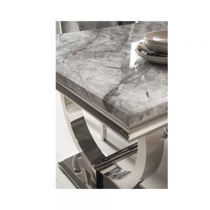 grey marble gloss dining table metal belfast furniture dining uk n i ireland