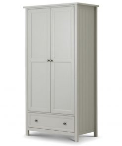 2 door combination dove grey wardrobe bedroom furniture shop home uk ireland ni bellfast