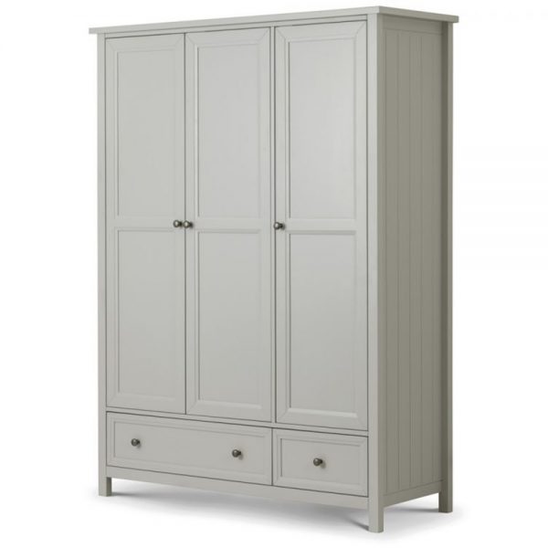 3 door grey wardrobe wood bedroom furniture shop home belfast ni ireland uk