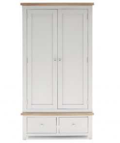 2 door 2 drawer wardrobe grey wood