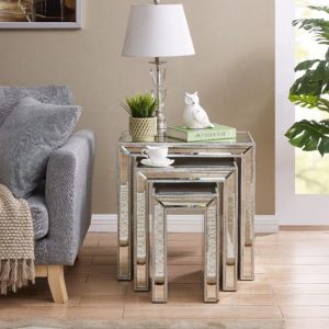 silver mirror tables
