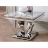 lamp table grey silver marble
