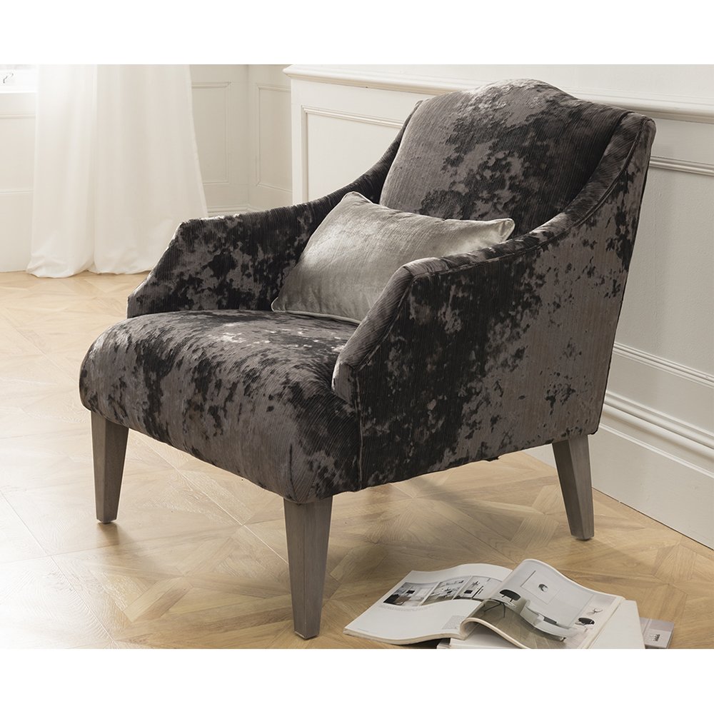 Belvedere Accent Chair Charcoal Rite Price Carpets