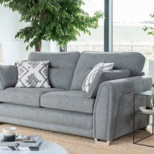 Aalto 3 seater sofa Grey Fabric Comfortable luxury belfast