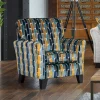 Velvet accent chair Emelia Geometric comfortable luxury Belfast