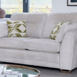 Aalto 2 seater sofa velvet chenille Grey Fabric Comfortable luxury belfast