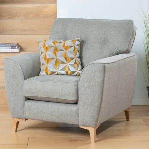 Grey Fabric Armchair Comfortable Luxury Sofas Belfast