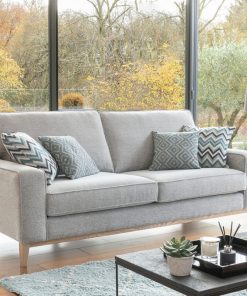 Grand 4 seater Sofa Suite Grey Fabric Luxury Sofas Belfast Fairmont