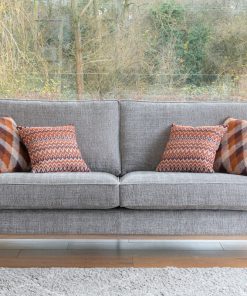 Grand 4 seater Sofa Suite Grey blush Fabric Luxury Sofas Belfast Fairmont