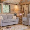 3 seater sofa armchair suite pattern fabric grey luxury sofas belfast