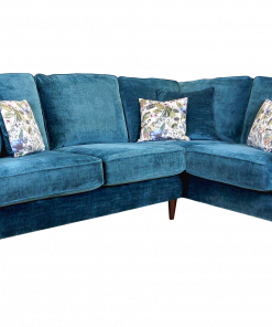 Antigua Blue Teal Corner chaise group sofa chenille fabric sofas belfast