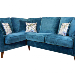 Antigua Blue Teal Corner chaise group sofa chenille fabric sofas belfast