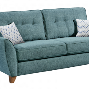 Lebus Ashley Blue 3 Seater Sofa Luxury Fabric Sofas Belfast