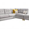 Lebus Ashley Pale grey Corner group Sofa Luxury Fabric Sofas Belfast