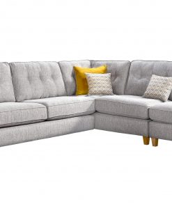 Lebus Ashley Pale grey Corner group Sofa Luxury Fabric Sofas Belfast