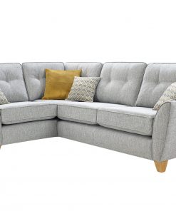 Lebus Ashley Pale grey Corner Chaise corner group Sofa Luxury Fabric Sofas Belfast