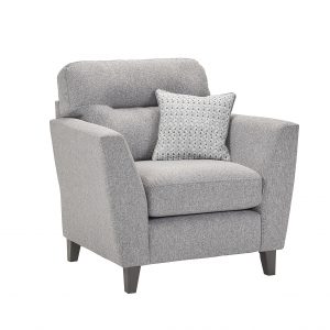 Clara Armchair Grey Fabric Comfortable Sofas Belfast