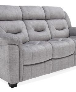 Dudley Grey Fabric Recliner 3 seater sofa Luxury Sofas Belfast Vida Living