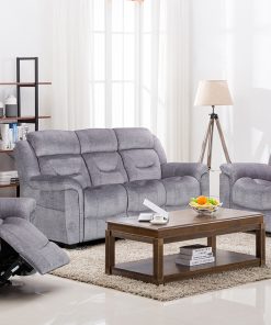 Dudley Grey Fabric Recliner Sofa suite Luxury Sofas Belfast Vida Living