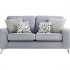 Madena grey abstract scandi pin leg 2 Seater luxury fabric sofas Belfast