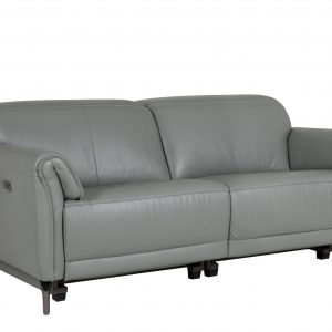 Naples Grey Leather 3 seater sofa Luxury sofas belfast