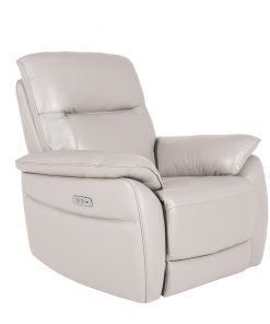 Nerano Cream leather recliner armchair luxury sofas belfast vida living
