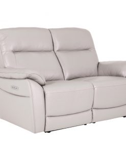 Nerano Cream leather recliner 2 seater sofa luxury sofas belfast vida living