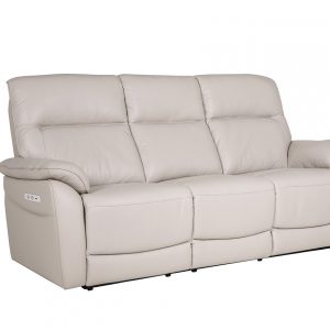 Nerano Cream leather recliner 3 seater sofa suite luxury sofas belfast vida living