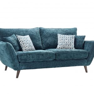 Perth 2 Seater Sofa Teal Chenille Fabric