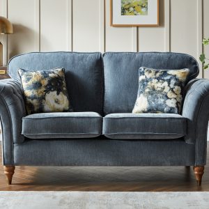 Renaissance Grey Velvet 2 Seater Sofa Belfast