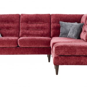 Lebus Skye Corner Group Chaise L shape sofa Grey Pink Chenille Fabric sofas belfast