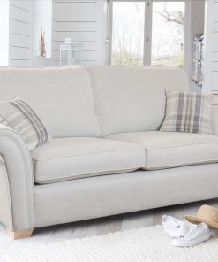 Lancaster 3 seater sofa cream