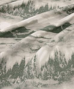 green trees mountains fabric curtains blinds upholstery